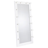 Best Furniture Outlet - Coaster - Zayan 32 x 71 Inch Floor Mirror LED Lighting White Gloss - 969558